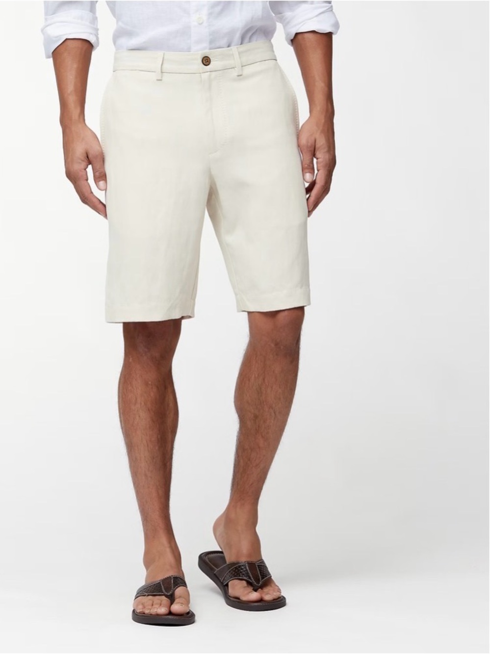 NWT Tommy Bahama | Monterey Flat Front Short | Silk and Linen Blend | Waist 34”